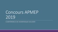 Jury de Concours APMEP 2019 - D. Souder - Jouons avec la magie mathématique by Conférences